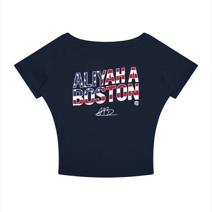 Aliyah Boston "USA" Women's Boatneck Tee
