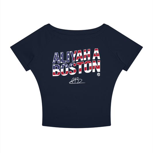 Aliyah Boston "USA" Women's Boatneck Tee