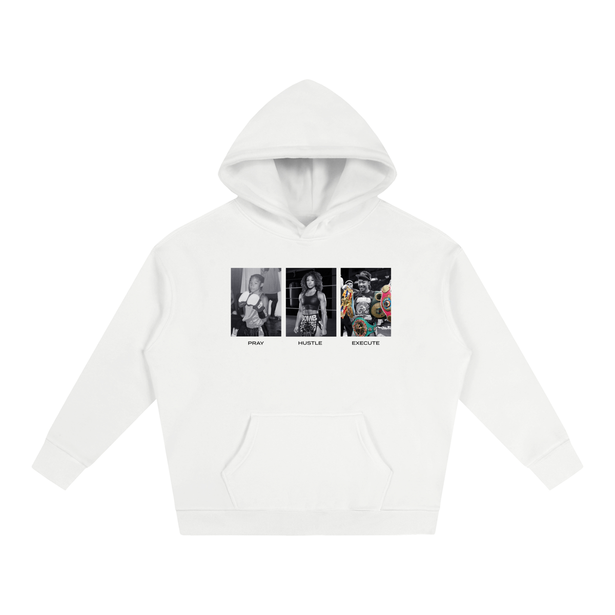 Alycia Baumgardner Pray Hustle Execute Oversized Hoodie