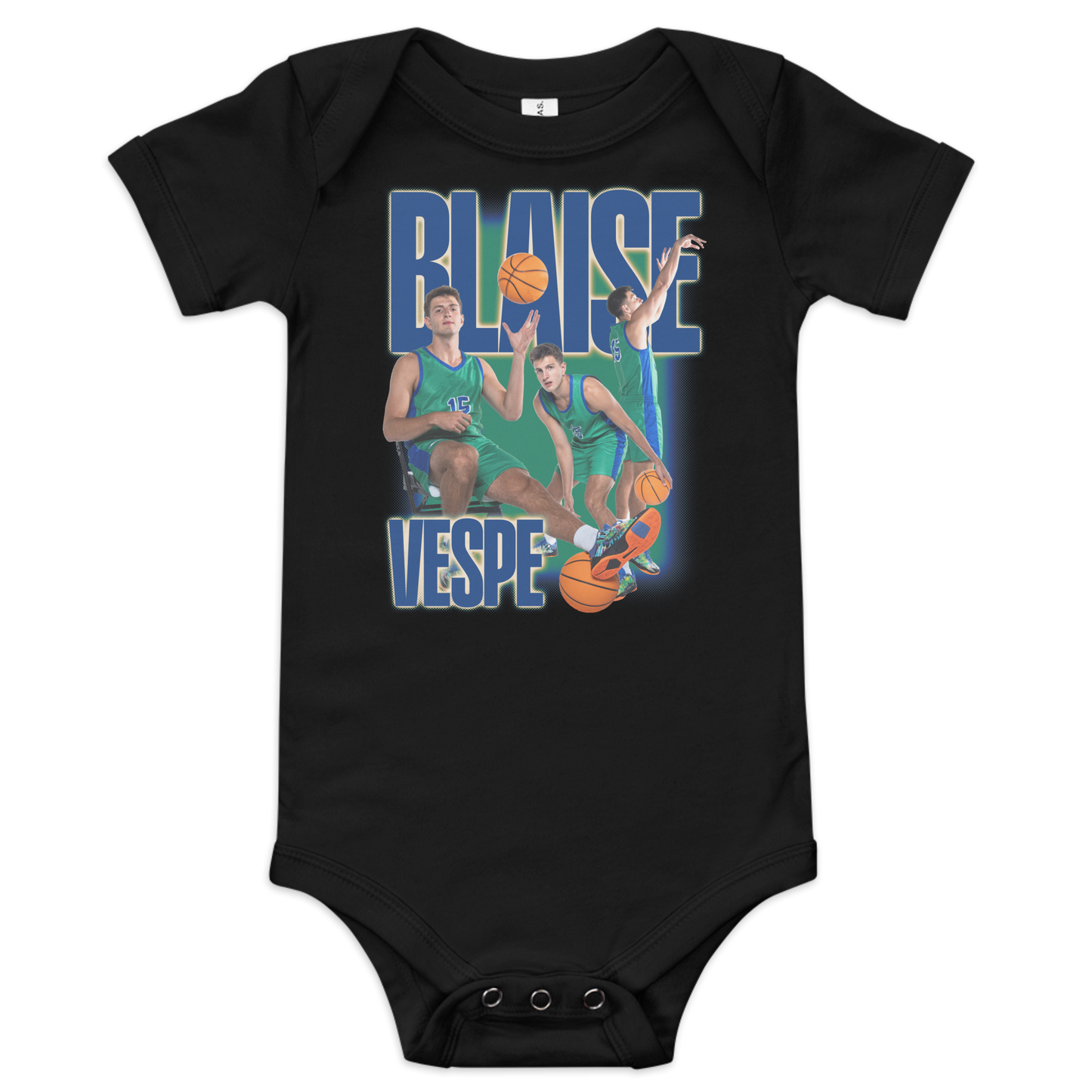 Blaise Vespe "Collage" Baby One Piece