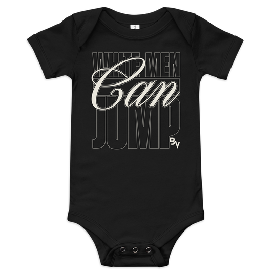 Blaise Vespe "White Men Can Jump" Baby One Piece