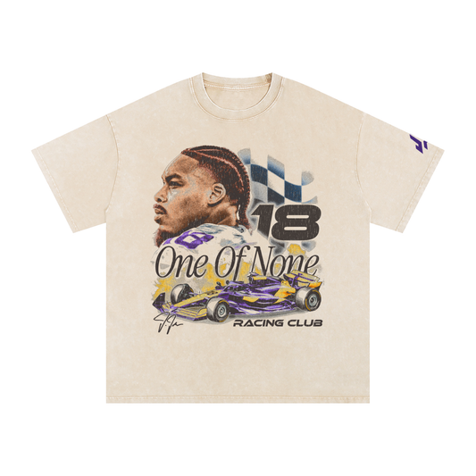Justin Jefferson Racing Club Boxy Washed T-shirt