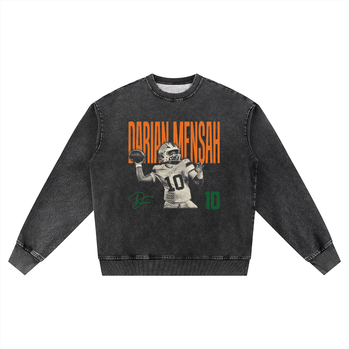 Darian Mensah Halftone Oversized Washed Sweatshirt