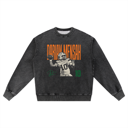 Darian Mensah Halftone Oversized Washed Sweatshirt