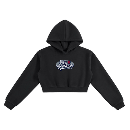 KK Arnold Hey Girly Pops Women's Women's Cropped Hoodie