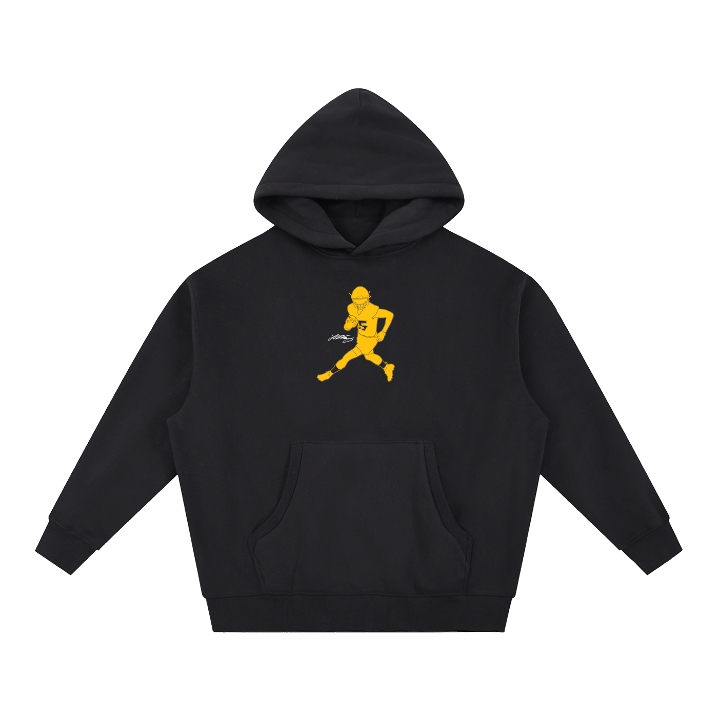 Ladd McConkey Silhouette Oversized Boxy Hoodie