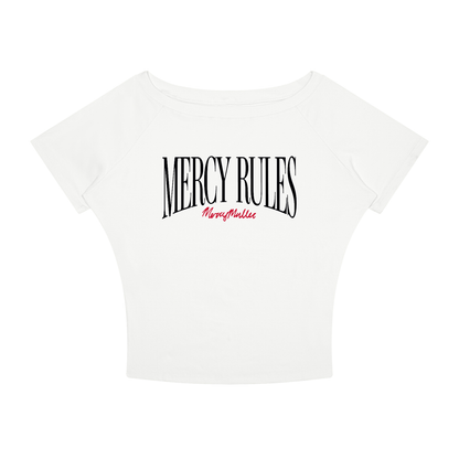 Mercy Miller "Mercy Rules" Women’s Boatneck T-Shirt