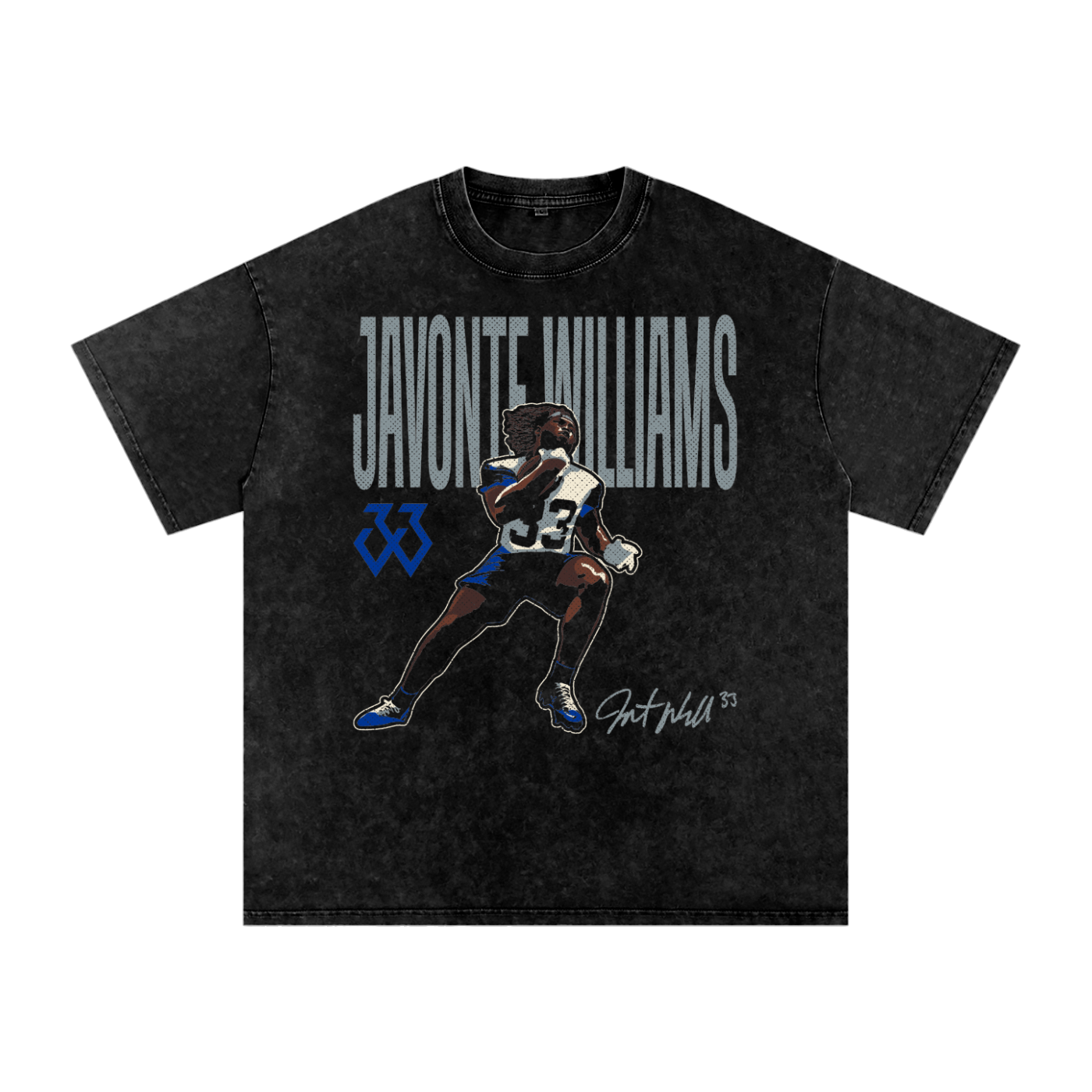 Javonte Williams "Halftone" Boxy T-Shirt