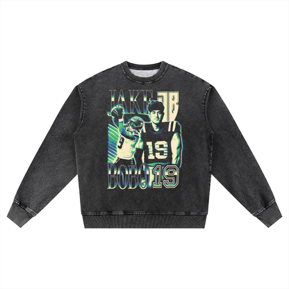 Jake Bobo Vintage Oversized Washed Sweatshirt