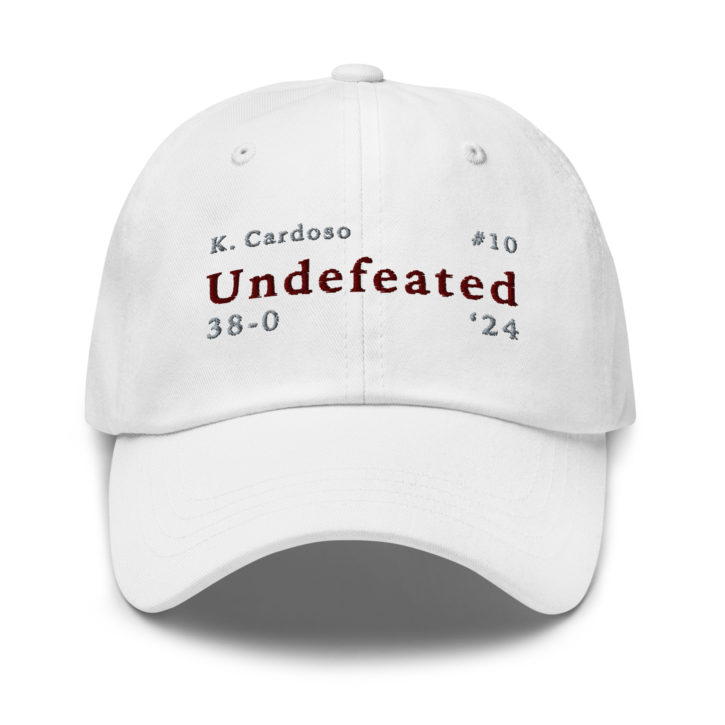 Kamilla Cardoso "Undefeated" Hat White