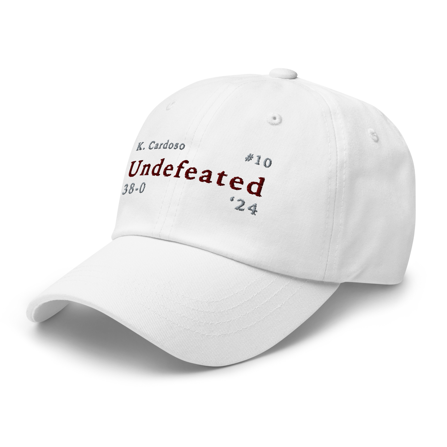 Kamilla Cardoso "Undefeated" Hat White