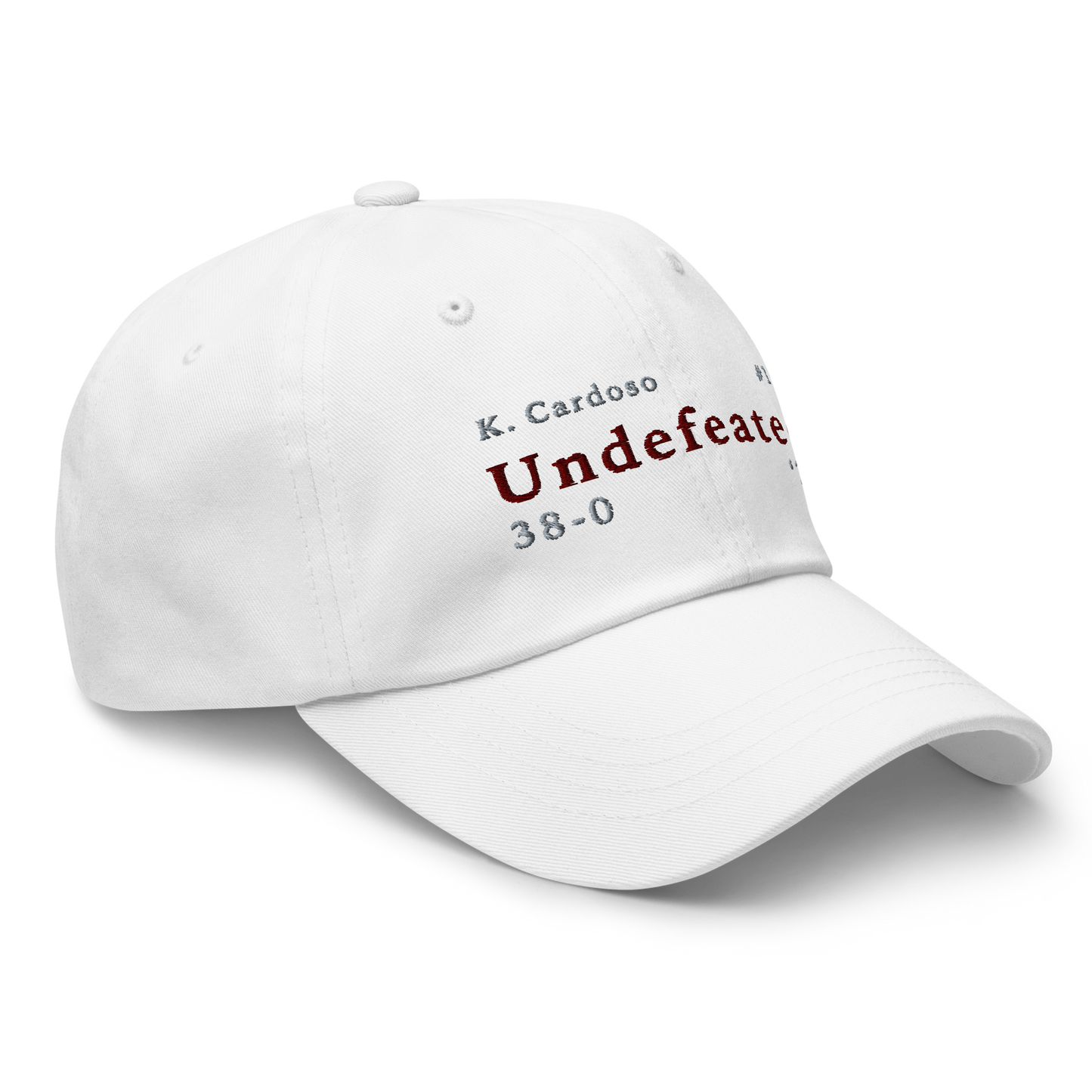 Kamilla Cardoso "Undefeated" Hat White