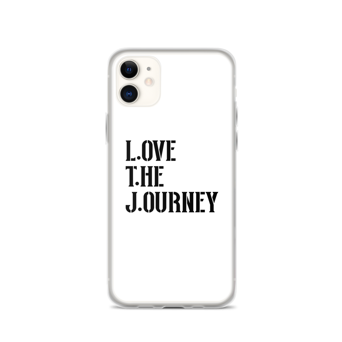 Lenny Torres "Love The Journey" White iPhone Case