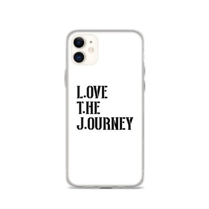 Lenny Torres "Love The Journey" White iPhone Case