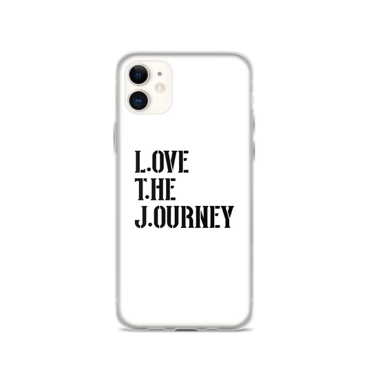 Lenny Torres "Love The Journey" White iPhone Case