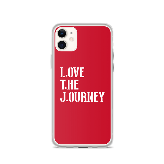 Lenny Torres "Love The Journey" Red iPhone Case