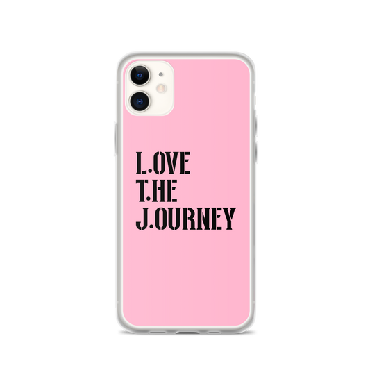 Lenny Torres "Love The Journey" Pink iPhone Case