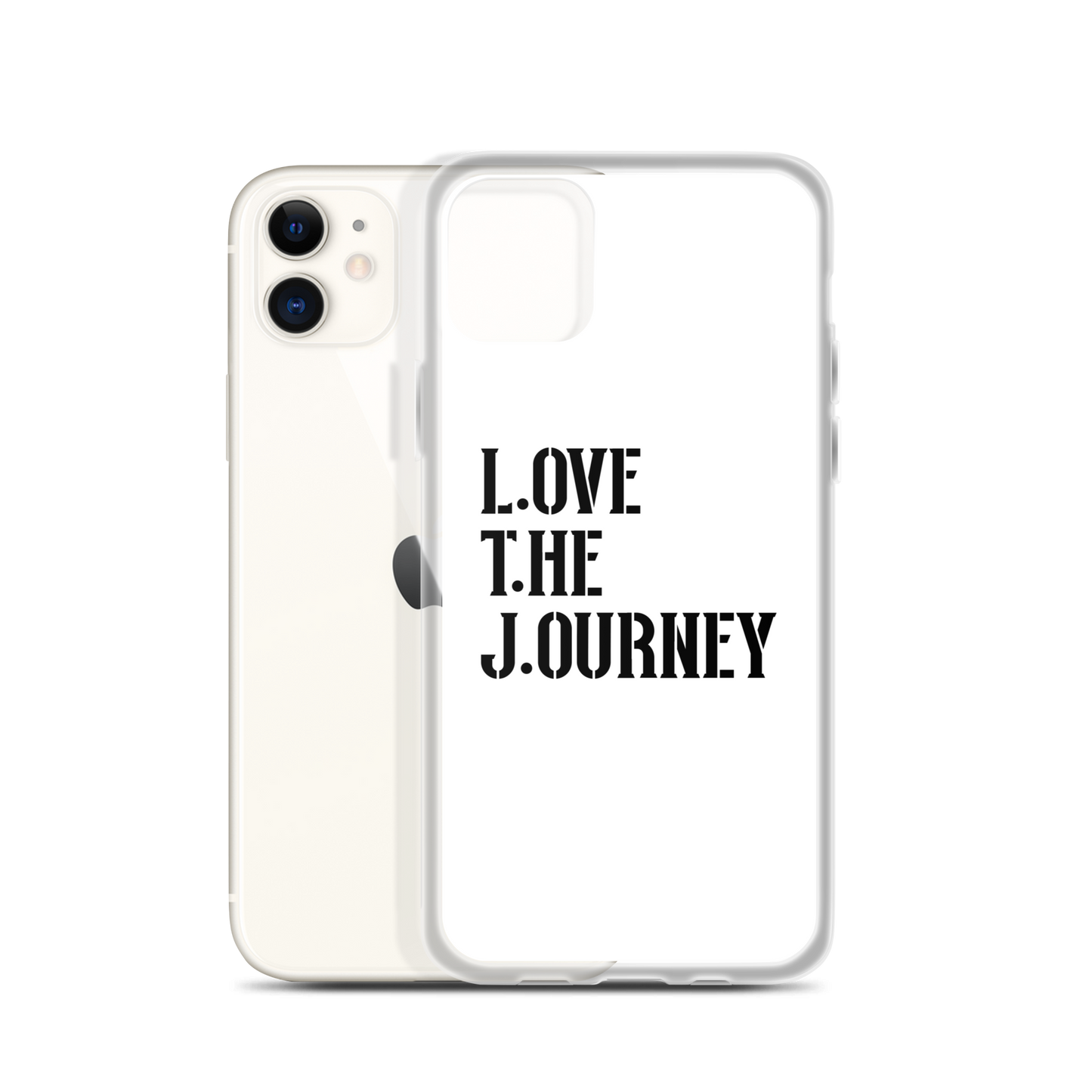 Lenny Torres "Love The Journey" White iPhone Case