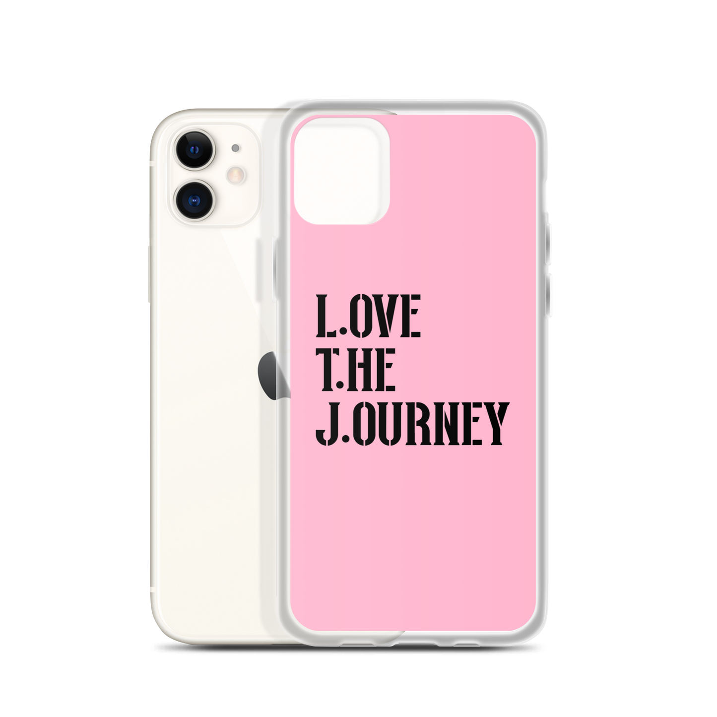 Lenny Torres "Love The Journey" Pink iPhone Case