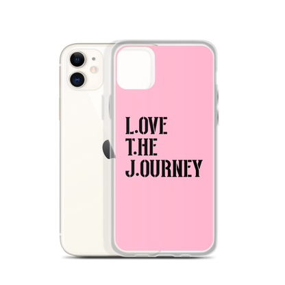 Lenny Torres "Love The Journey" Pink iPhone Case