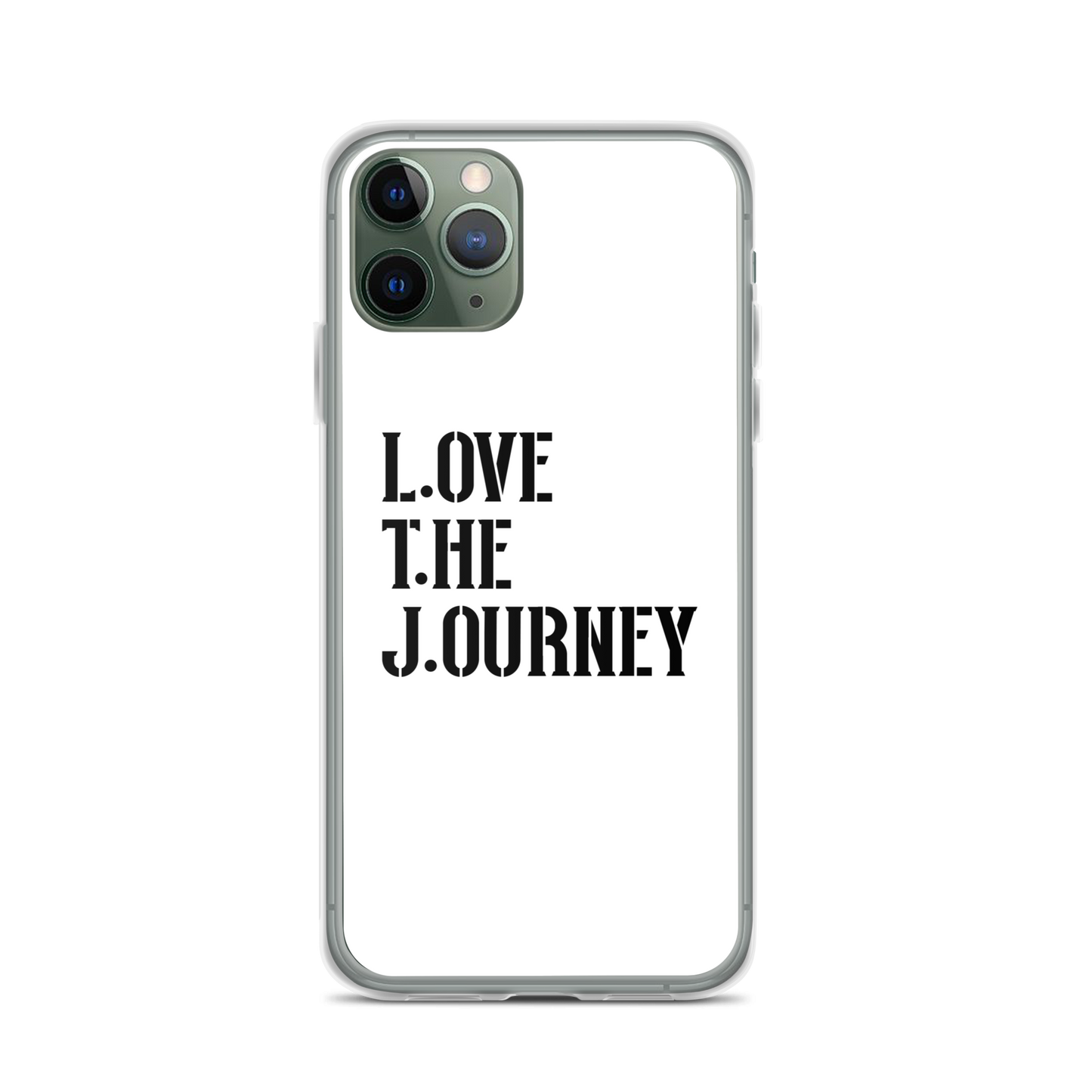 Lenny Torres "Love The Journey" White iPhone Case
