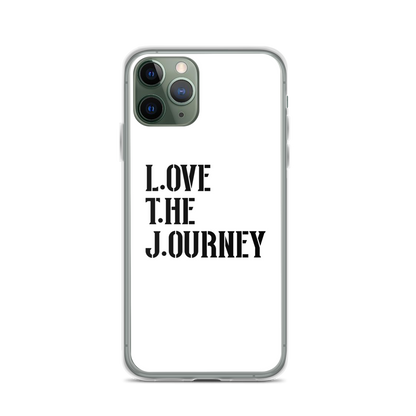 Lenny Torres "Love The Journey" White iPhone Case