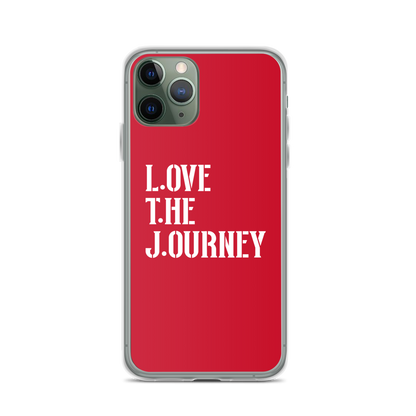 Lenny Torres "Love The Journey" Red iPhone Case