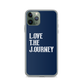Lenny Torres "Love The Journey" Navy iPhone Case