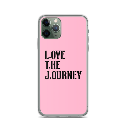 Lenny Torres "Love The Journey" Pink iPhone Case