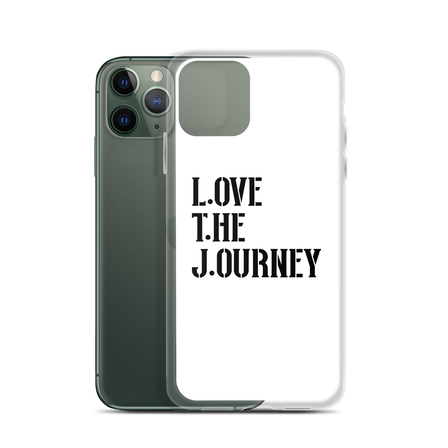 Lenny Torres "Love The Journey" White iPhone Case