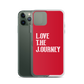 Lenny Torres "Love The Journey" Red iPhone Case