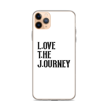 Lenny Torres "Love The Journey" White iPhone Case