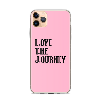 Lenny Torres "Love The Journey" Pink iPhone Case