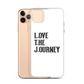 Lenny Torres "Love The Journey" White iPhone Case