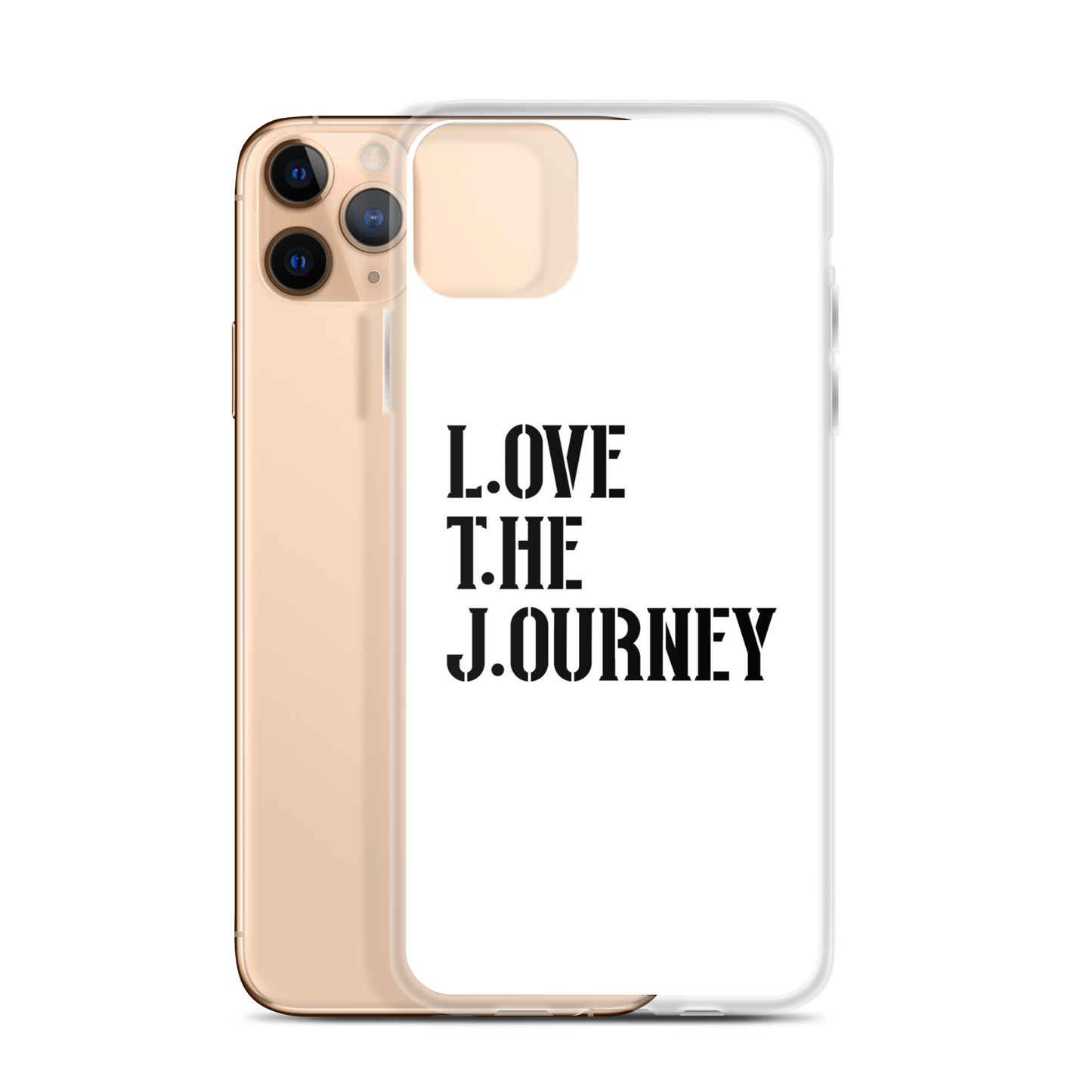 Lenny Torres "Love The Journey" White iPhone Case