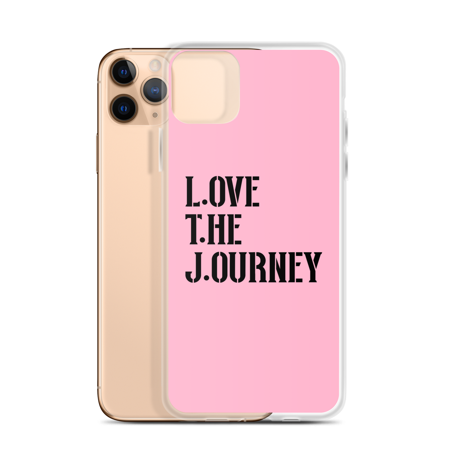 Lenny Torres "Love The Journey" Pink iPhone Case