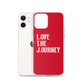 Lenny Torres "Love The Journey" Red iPhone Case