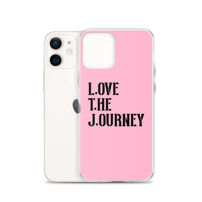 Lenny Torres "Love The Journey" Pink iPhone Case