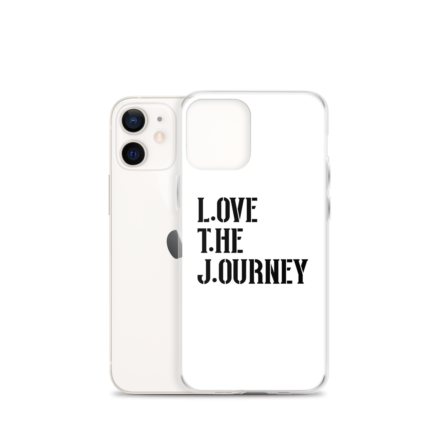 Lenny Torres "Love The Journey" White iPhone Case