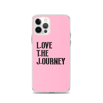 Lenny Torres "Love The Journey" Pink iPhone Case
