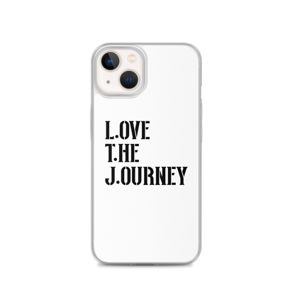 Lenny Torres "Love The Journey" White iPhone Case
