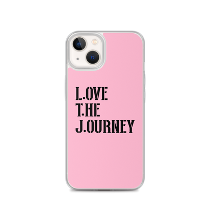 Lenny Torres "Love The Journey" Pink iPhone Case