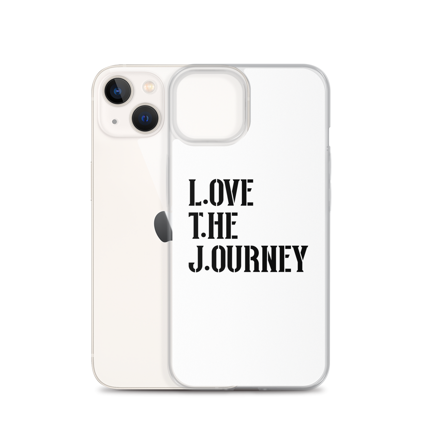 Lenny Torres "Love The Journey" White iPhone Case