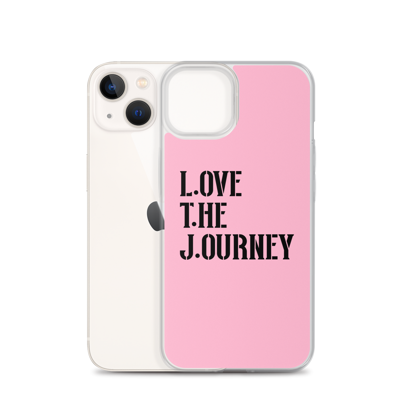 Lenny Torres "Love The Journey" Pink iPhone Case