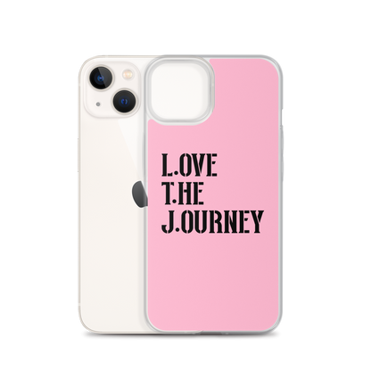Lenny Torres "Love The Journey" Pink iPhone Case
