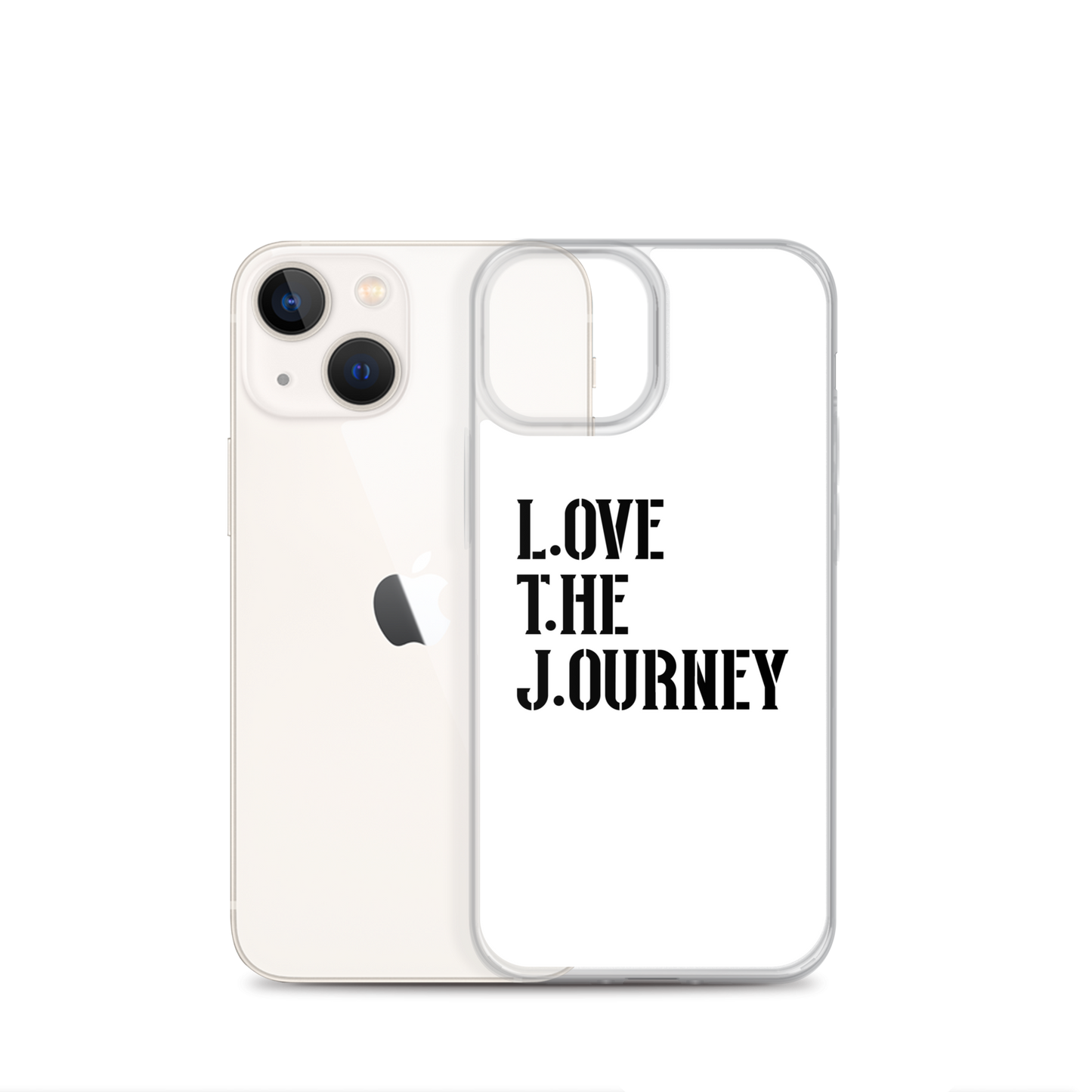 Lenny Torres "Love The Journey" White iPhone Case