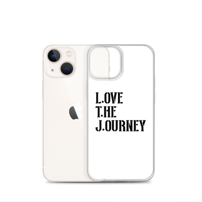 Lenny Torres "Love The Journey" White iPhone Case