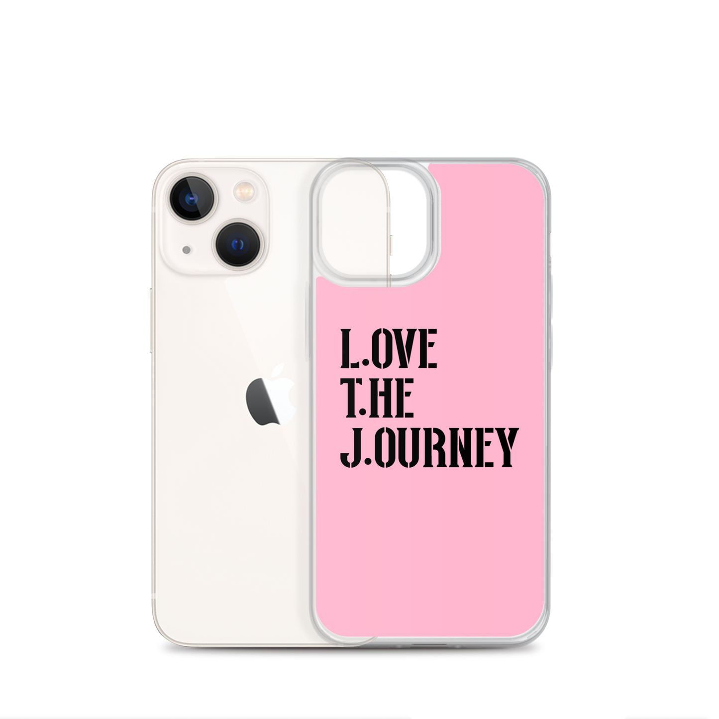Lenny Torres "Love The Journey" Pink iPhone Case