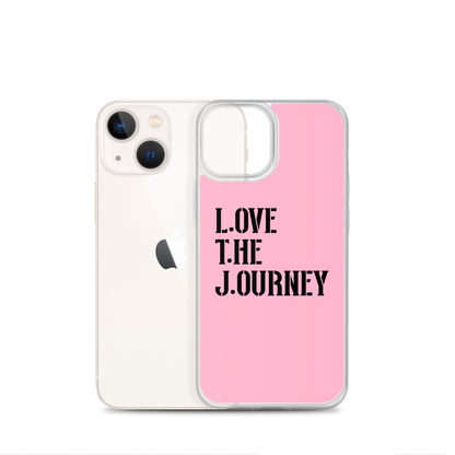 Lenny Torres "Love The Journey" Pink iPhone Case