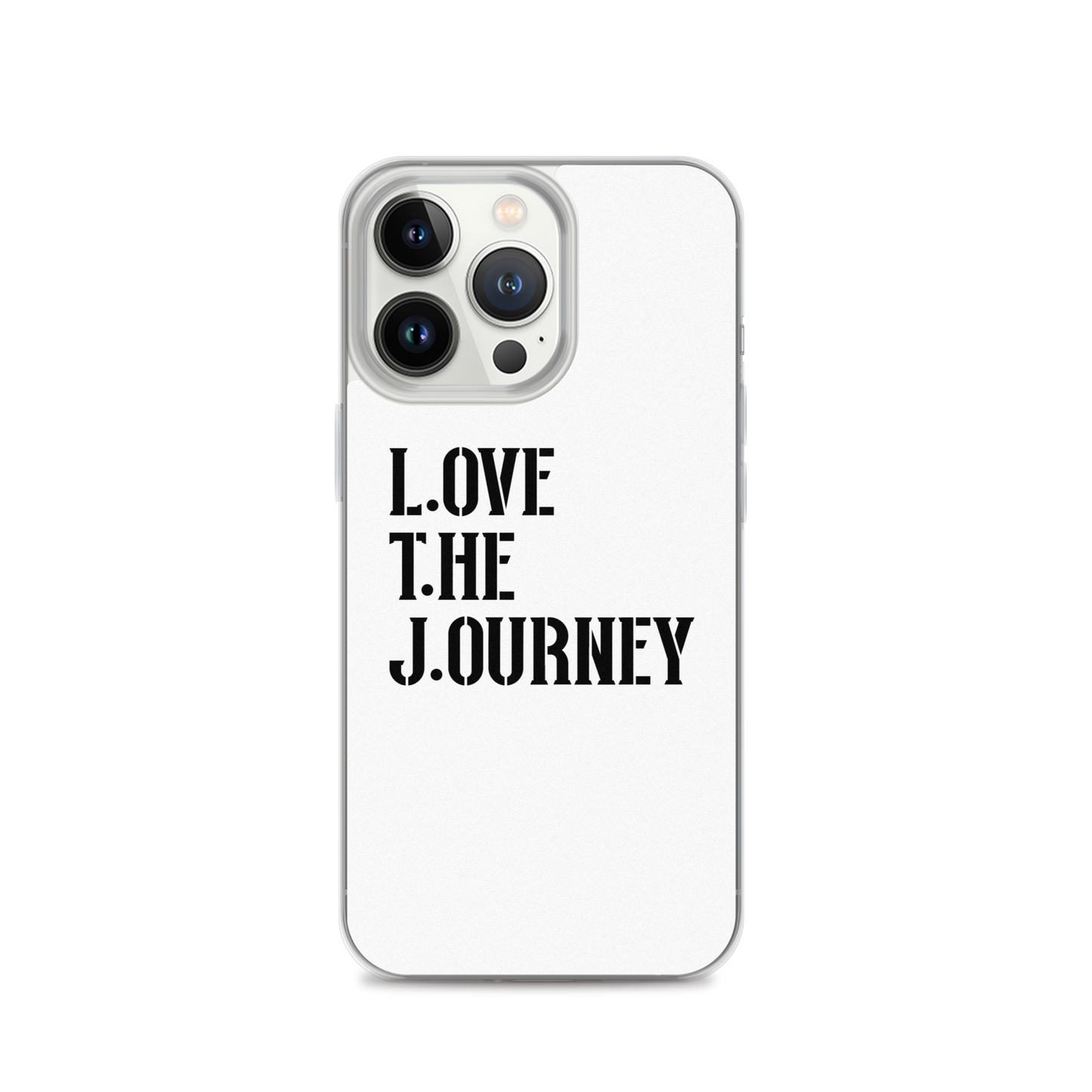 Lenny Torres "Love The Journey" White iPhone Case